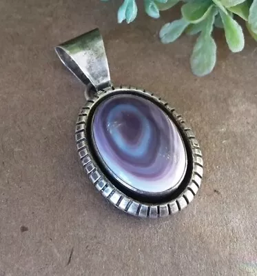 Signed G Sterling Silver 925 Navajo Spiny Oyster Pendant 1 3/8  X 3/4  #4ny • $20