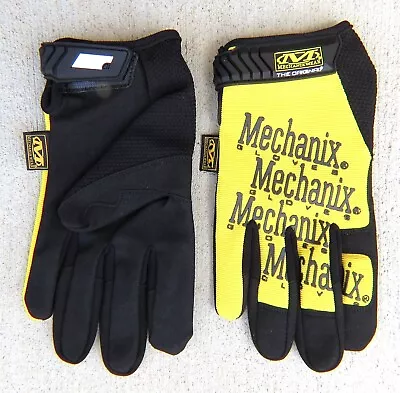 (Yellow) Mechanix Off Road Mechanic Garden Work Full Finger Gloves - Sz S M L XL • $14