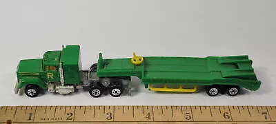 R Green Mack Lowbed Flatbed Semi Truck Tractor Trailer Rare Vintage • $14.36