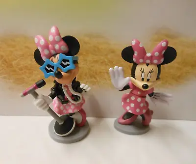 Disney MICKEY AND FRIENDS POPSTAR MINNIE MOUSE 3.5  H Cake TOPPER Toy 2020 • $7.40