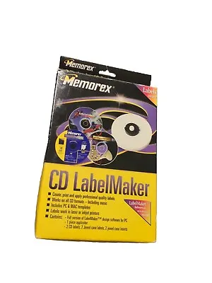 Vintage Memorex CD LabelMaker & Applicator (w/Bonus Labels) - No Software  • $9