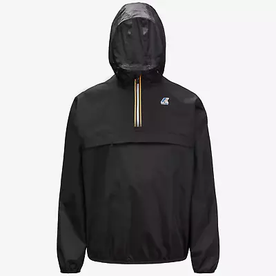 NWT K-Way UNISEX Le Vrai 3.0 LEON Lightweight Jacket WINDBREAKER BLACK SIZE L • $80