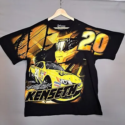 Mens Nascar 2014 Matt Kenseth Dollar General #20 AOP T-Shirt Size Large Yellow • $49.99