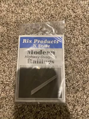 RIX PRODUCTS - MODERN HIGHWAY OVERPASS RAILINGS Kit N Scale 628-0164 • $6