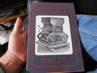 1920's Italian Company Catalog Hazelnut Nut Crusher Shelling Machinery • $19.95