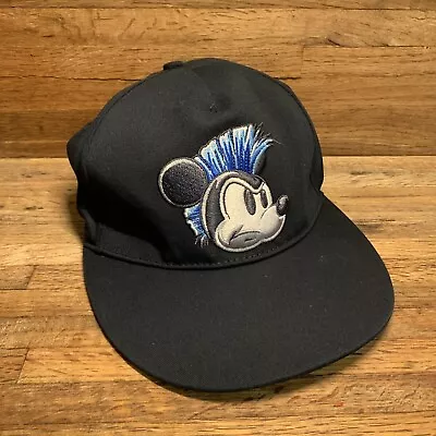 Mickey Mouse Hat Mohawk Mickey Flex Fit Black One Size Fits All Disney Parks • $4.99