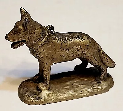 $14.99 • Buy German Shepherd Dog Cast Metal Miniature Vintage Figurine 2” Made In Japan