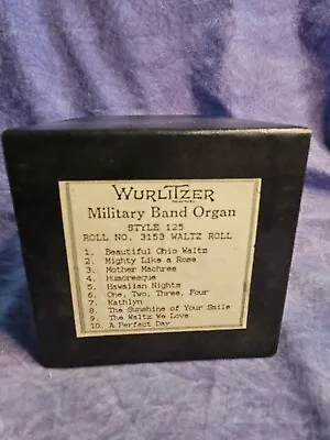 WURLITZER STYLE 125 MILITARY BAND ORGAN MUSIC ROLL NO. 3153 Waltz Roll • $59.99