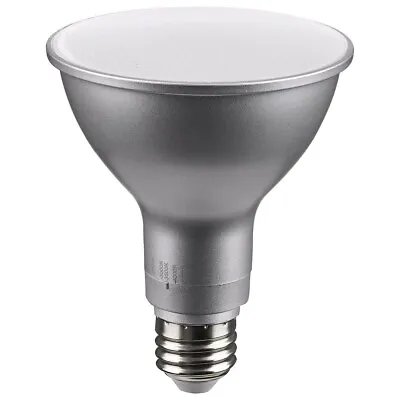 SATCO S11585 - 11 Watt PAR30LN LED BULB - CCT Selectable - Silver Finish (6 Pk) • $69.99