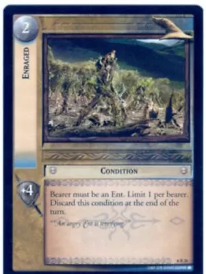 Lord Of The Rings CCG Card EoF 6.R26 Enraged • £1.49