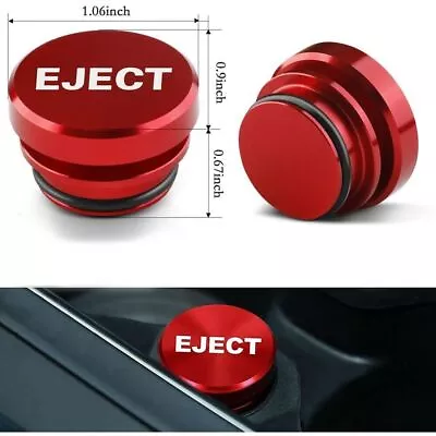 1x Car Parts Eject Button Cigarette Lighter Plug Cover Auto Red Accessories 12V • $6.81