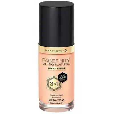 Max Factor Facefinity 3in1 Liquid Foundation - 40 Light Ivory • $12.43
