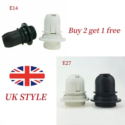 Small Edison Screw SES E14 E27 Bulb Lamp Holder Lampshade Socket Light Fittings • £2.69