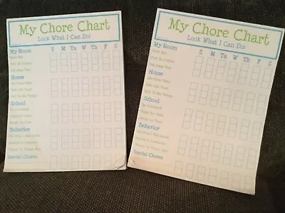 Chore Charts Kids Magnetic Paper Pad Home School Behavior Weekly FREE SHIPPING • $12.99