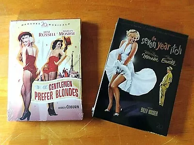 Marilyn Monroe Dvds Gentlemen Prefer Blondes & The Seven Year Itch Lot Of 2 • $19.59