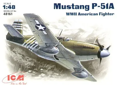 ICM 1/48 North American P-51A Mustang USAF # 48161 - Plastic Model Kit • £15.99