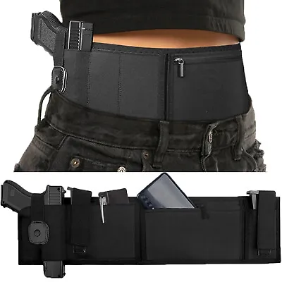 New Tactical Concealed Carry Belly Band Holster Waist Belt Holster For Pistols • $16.01