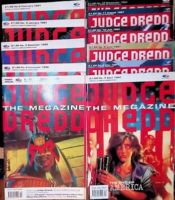 Judge Dredd The Megazine - Comic Volume 1 #1 - 12 Complete (1990/91)  GD VG • $1.23