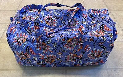 Vera Bradley XL Duffel Bag Travel Luggage “Mural Garden” NWT! Purple! Fast Ship! • $89.99