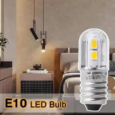 E10 6V 12V LED Screw Base Bulb Bulb Bulb Lamp Lamp Lamp Warm White USN • $1.30