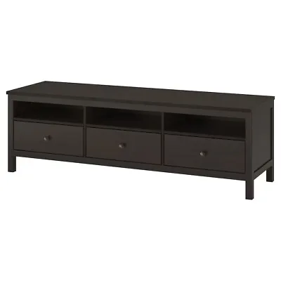 Used IKEA Hemnes TV Stand / Entertainment Console Black | $329 Retail • $75