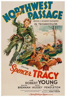 Northwest Passage - Spencer Tracy - Movie Poster - 1940 - US Version • $10.99