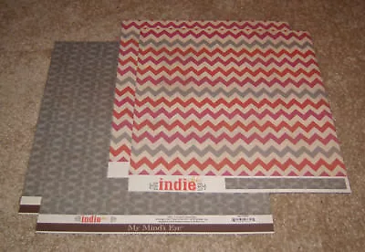 My Mind's Eye Indie Chic Saffron Double Sided Cardstock Papers(4) ~ Free Spirit • $2.99