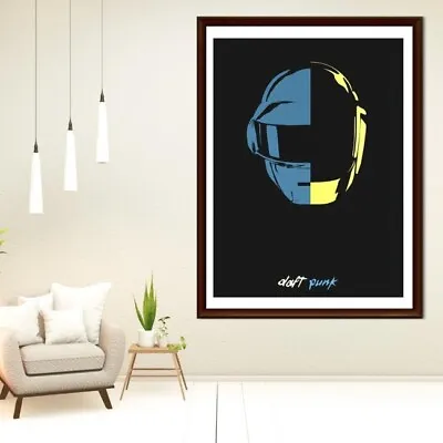 Daft Punk Poster Canvas Wall Art Home Decor • $64.99