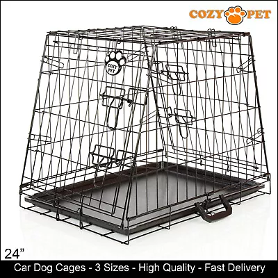 Car Dog Cage By Cozy Pet 24  Small Size Puppy Travel Crate CDC01 • £30.99