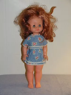 Vintage Zanini & Zambelli Jointed Vinyl & Plastic Girl Doll 15in C1960s Italy • $9.90