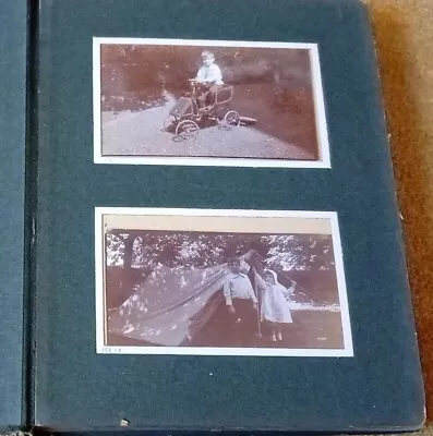 Vintage Antique 1911 Family Photo Album With 48 Photos Display Film Prop • £36.94