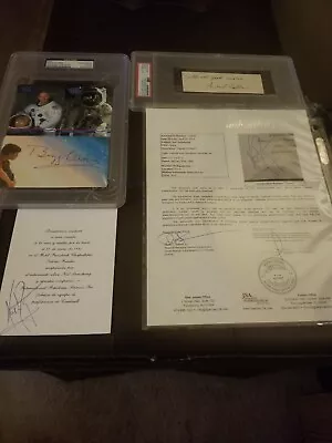 NEIL ARMSTRONG MICHAEL COLLINS & BUZZ ALDRIN Signed Auto NASA Apollo 11 PSA DNA • $3395