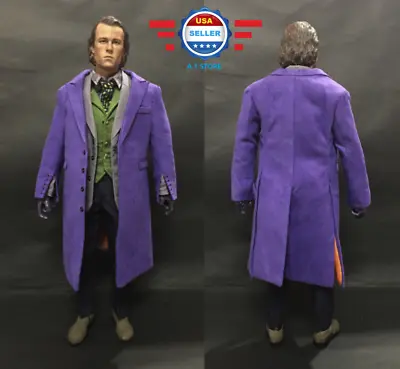 Custom 1/6 Scale Joker 2.0 Full Suit Set For Hot Toys Narrow Shoulder Body • $66.10