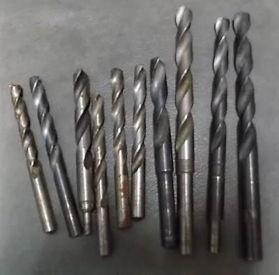Ten HSS Drill Bits - Mostly Imperial  (used) • £3