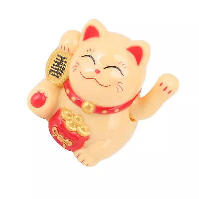 Chinese Lucky Cat Solar Waving Arm Eco Friendly Chinese Cat Decoration Vivid • $14.83