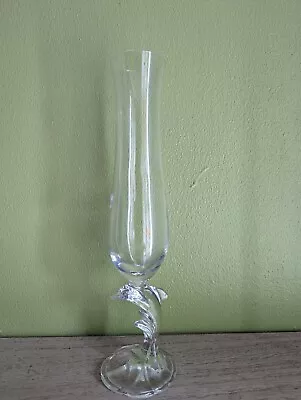 £13.99 • Buy Luminarc France Crystal Dolphin Bud Vase 
