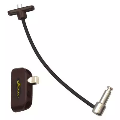 L22032 - JACKLOC Pro-Twist Push & Turn Cable Window Lock - Brown • £27.49
