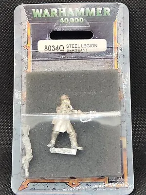 P1 Warhammer 40K Steel Legion Sergeant 8034Q NIB OOP GAMES WORKSHOP  • $34.99