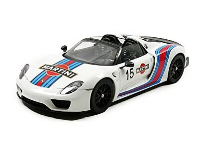 AUTOart 1/18 Porsche 918 Spyder Weissach Package White/Martini Stripe Model Car • $284.50