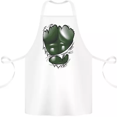 Gym Green Torso Ripped Muscles Effect Cotton Apron 100% Organic • $19.62