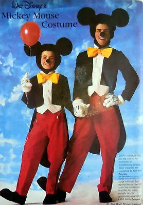 Vtg Simplicity 7729 Sew Pattern Mickey Mouse Costume Adult Size Sm 32 & 34 Uncut • $8.50