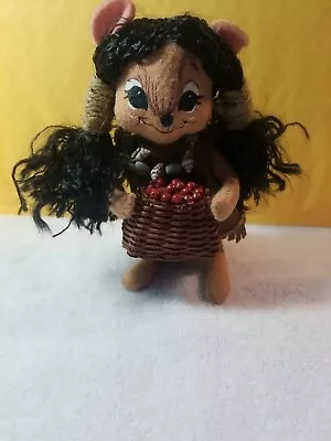 Annalee Indian Girl Mouse 6  Thanksgiving Native American 2006. • $17.75