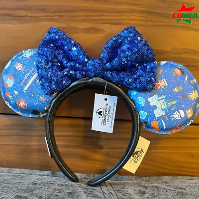 Disney Parks Loungefly Chibi Park Icons Mickey Minnie Mouse Ears Headband US • $18.62