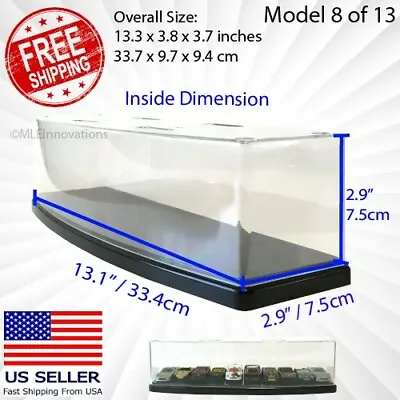 ✅ Diecast Car Display Case For Action Models 1/24 Scale Clear Plastic Stackable • $20.99