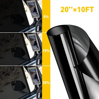 5% 15% 25% 35% VLT Uncut Window Roll Tint Film In FT Feet Car Office Commercial • $11.99