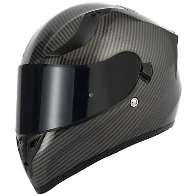 Vcan H128 Full Face Motorcycle Helmet Dual Visor Sun Visor Carbon Venom • $135.63