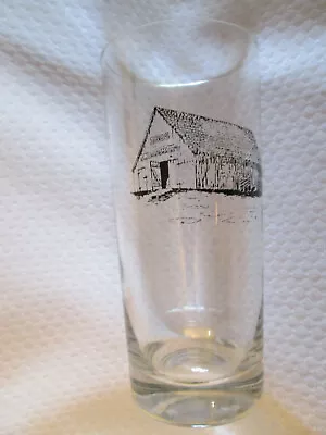 Vintage MOORMAN'S Glass Feed 1885 BARN Moormans Drinking Glass • $10