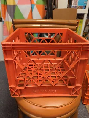 Vintage  Hawthorn Mellody Red Plastic Milk Crate Dairy Advertising Piece Rare • $45