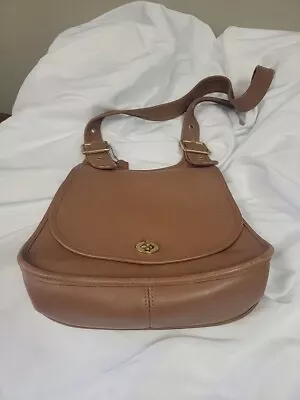 Coach Crescent Bag | Vintage Brown Leather Coach Satchel/shoulder Bag  • $113