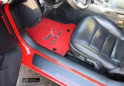 Nice Premium 32oz 2005-2007 Chevrolet Corvette C6 Floor Mats Bright Red IN-STOCK • $182.99